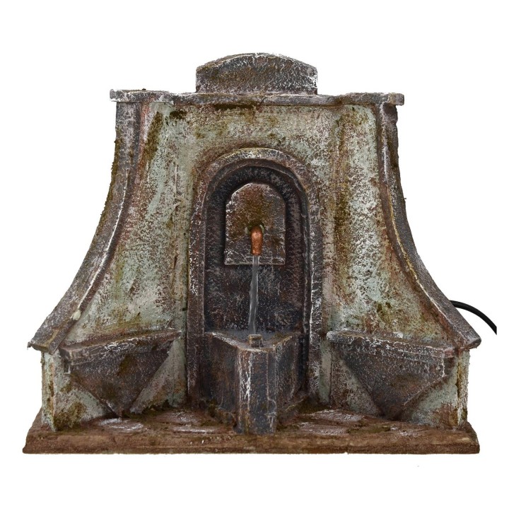 Fountain functioning with wide artistic facade cm 25x14, 5x21 h.