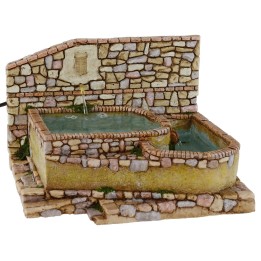 Fontana funzionante da piazza con stemma cm 23x25x15,5 h