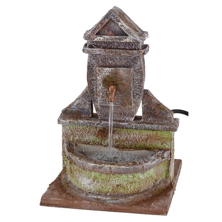 Fuente funcional para Belén de 14,5x14,5x23,5 cm h