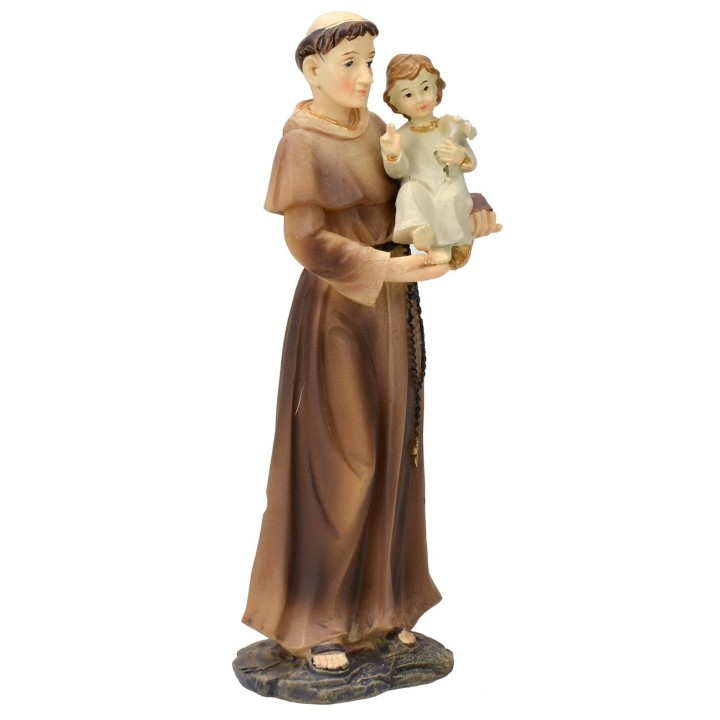 Saint Anthony with child 13.5 cm resin statue