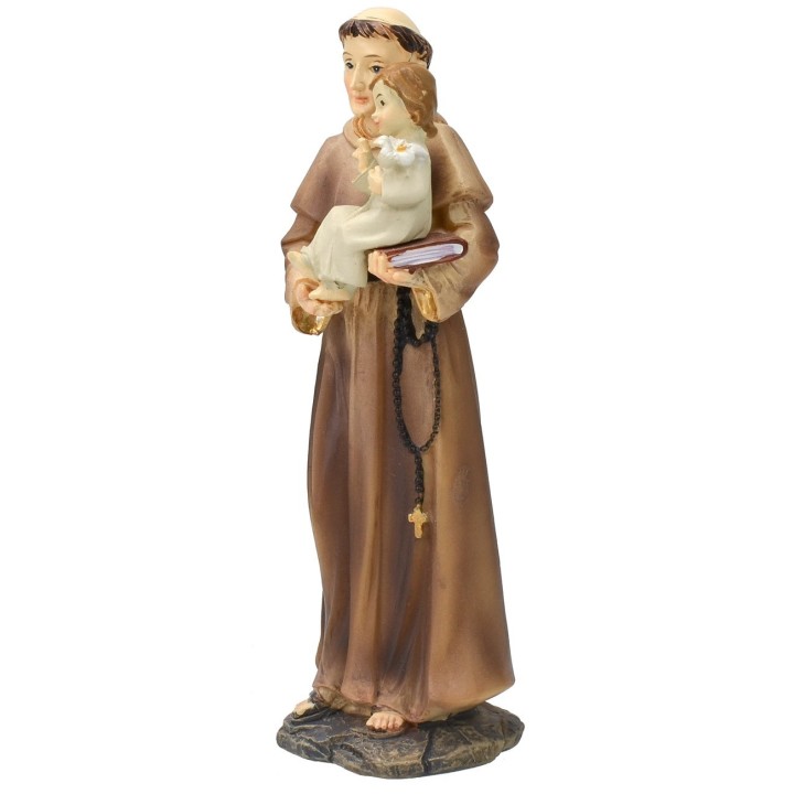 Saint Anthony with child 13.5 cm resin statue