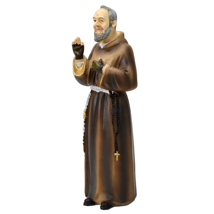 Padre Pio cm 13 resin statue