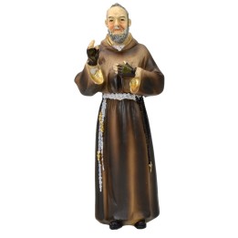 Padre Pio cm 13 statua in resina