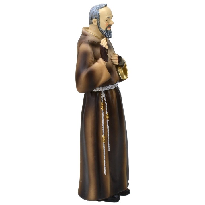 Padre Pio cm 20,5 estatua de resina