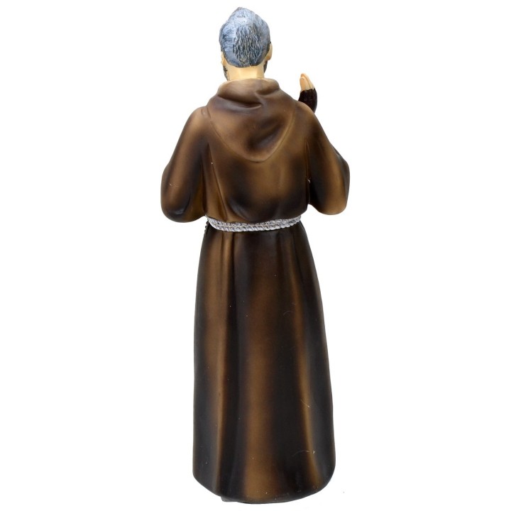 Padre Pio cm 20,5 estatua de resina