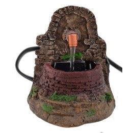 Working fountain for nativity scene 8.5 x 12 x 10.5 h