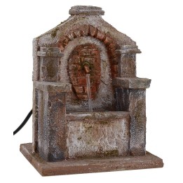 Fontana funzionante per presepe cm 14,5x14,5x19 h