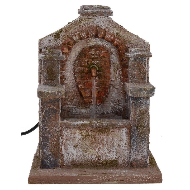 Fontana funzionante per presepe cm 14,5x14,5x19 h