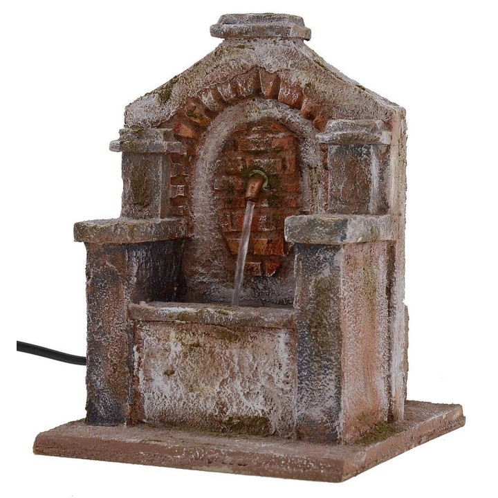 Fontana funzionante per presepe cm 14,5x14,5x19 h