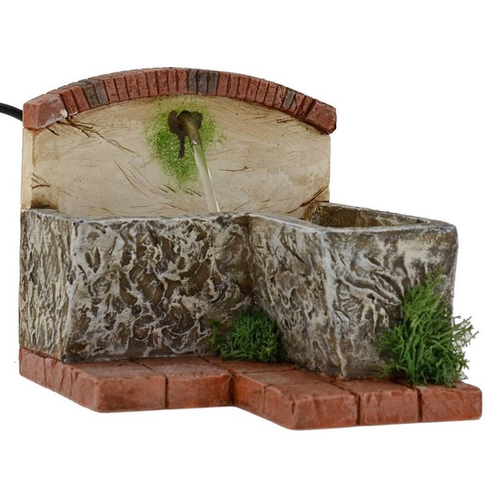 Fontana funzionante per presepe cm 17x12x9,5 h.