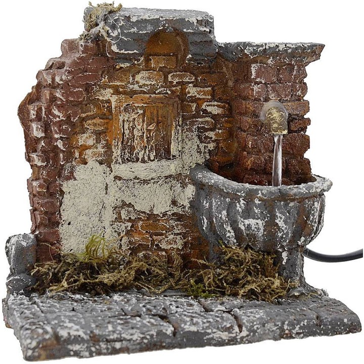Fuente de resina funcional de 12x11x12 cm h.