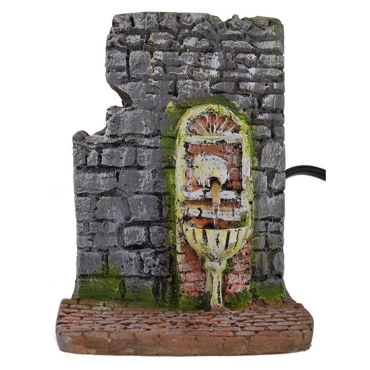 Fuente de resina funcional para Belén de 9x11x12 cm h