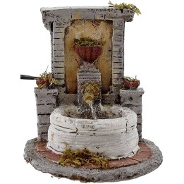 Fontana in resina per presepe cm 14x17x15 h.