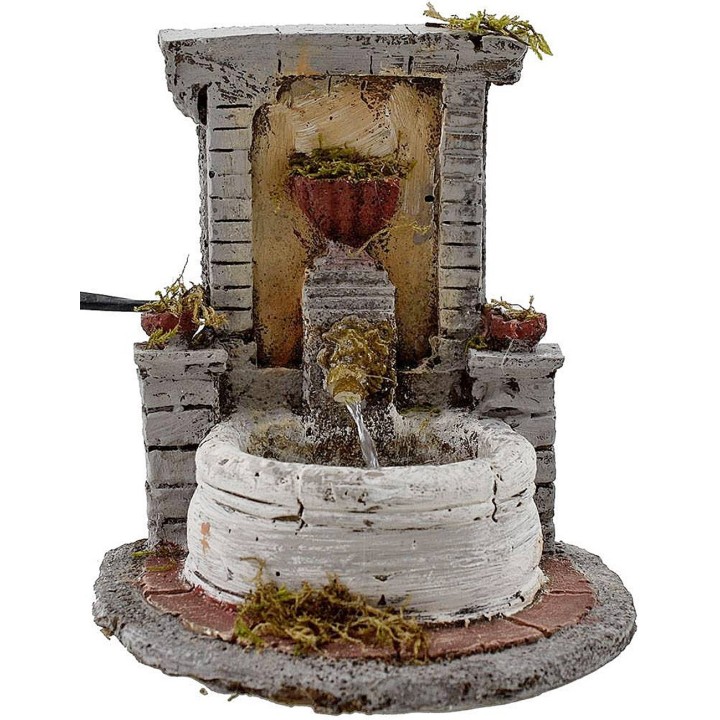 Fontana in resina per presepe cm 14x17x15 h.