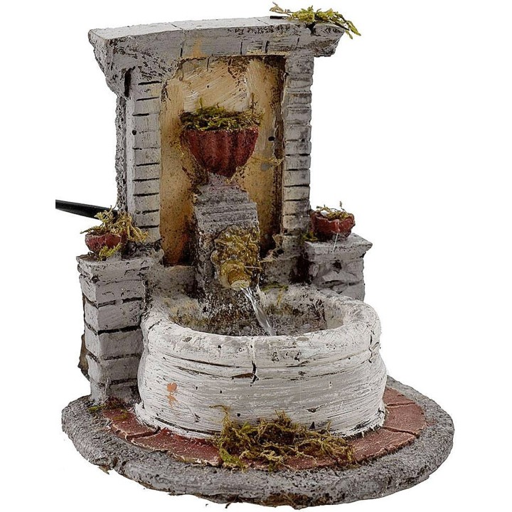 Fountain in resin for presepe cm 14x17x15 h.