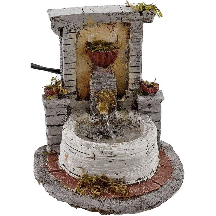 Fontana in resina per presepe cm 14x17x15 h.