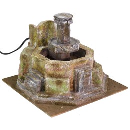 Fontana ottagonale cm 25x25x19,5 h per statue 10-12 cm