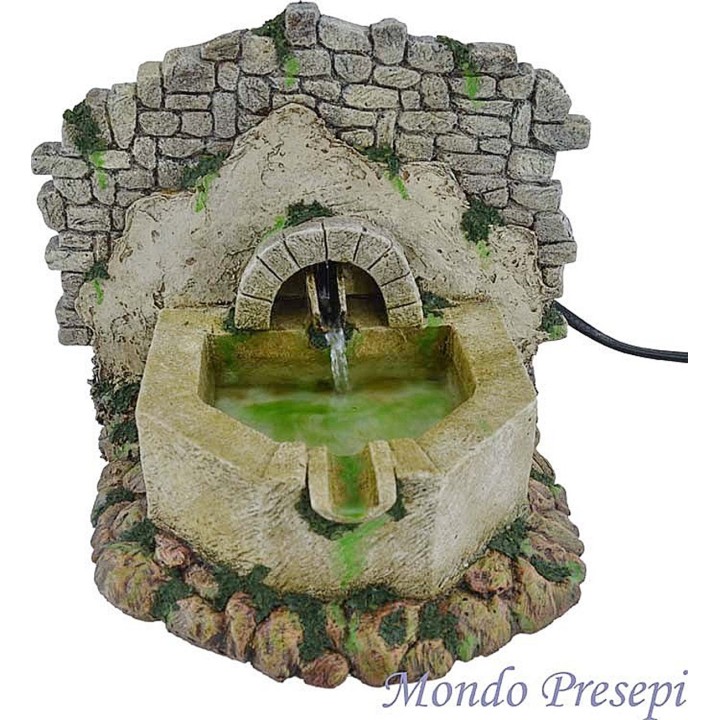 Fuente octogonal de resina