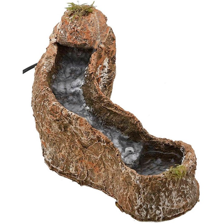 Ruscello in resina funzionante per presepe cm 6,5x27x18 h.