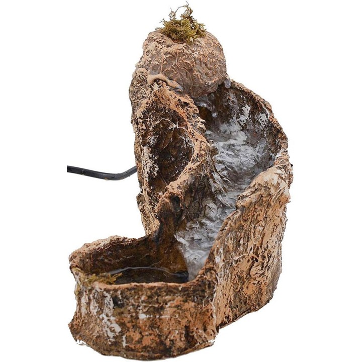 Ruscello in resina per presepe funzionante cm 6,5x24x18 h.