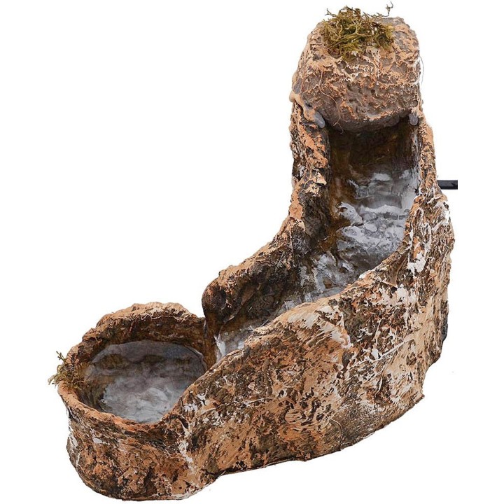 Ruscello in resina per presepe funzionante cm 6,5x24x18 h.