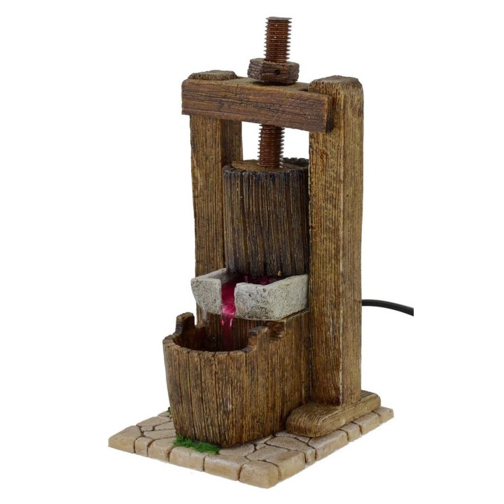 Antorcha de resina cm 9x9,5x20 h funcional para belén