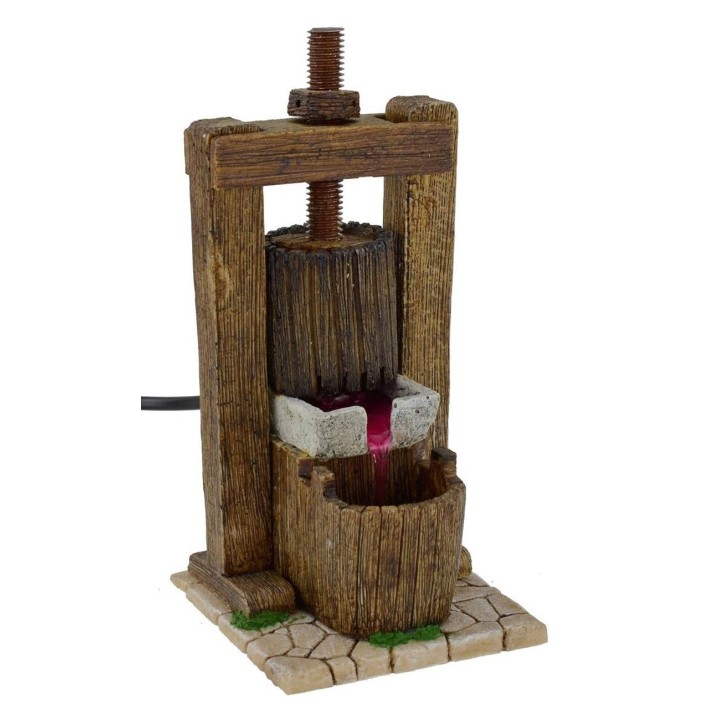 Antorcha de resina cm 9x9,5x20 h funcional para belén