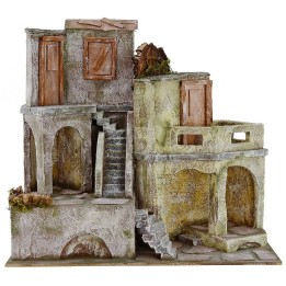 Borgo con case cm 40x22x37 h per statue da 10 cm