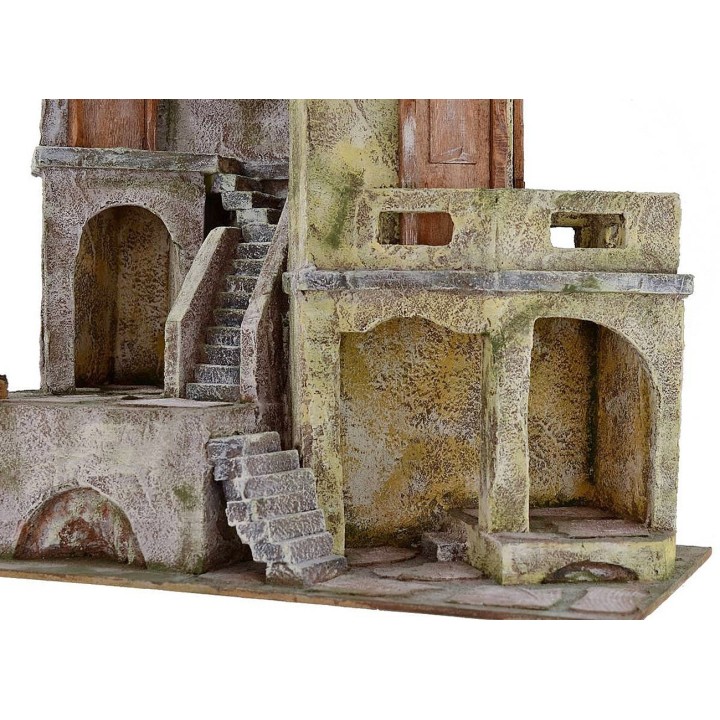 Pueblo con casas de 40x22x37 cm de altura para estatuas de 10