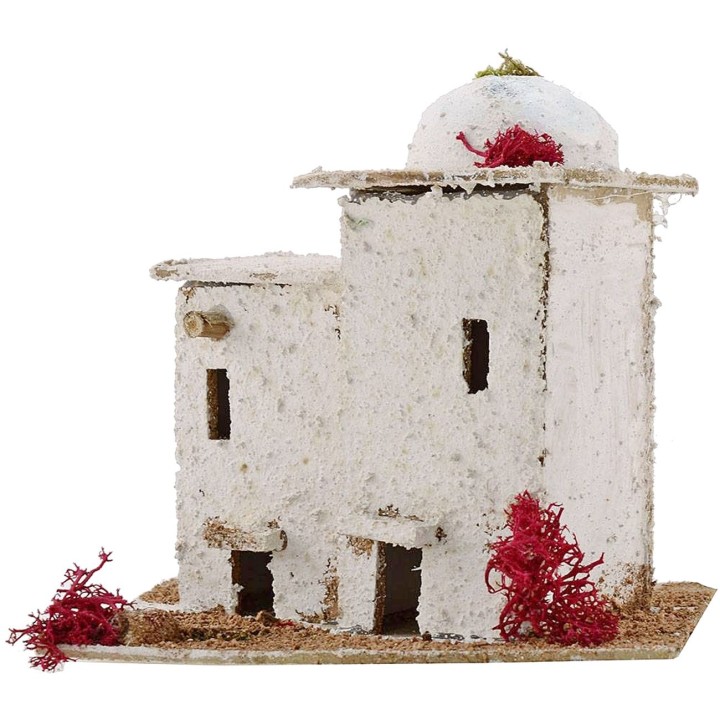 Arab House for presepe with dome cm 16,5x14x15 h.