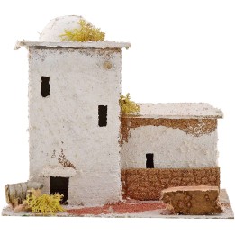 Casa Araba per presepe con cupola cm 20x15x16,5 h.