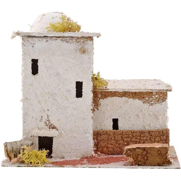 Casa Araba per presepe con cupola cm 20x15x16,5 h.