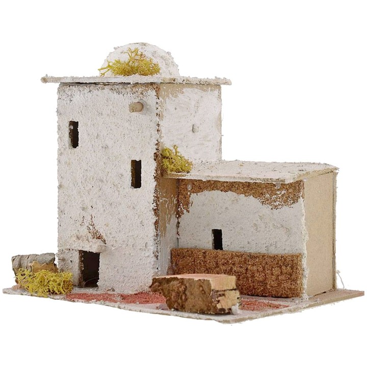 Casa Araba per presepe con cupola cm 20x15x16,5 h.