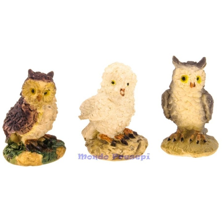 Set 3 gufi cm 2,5