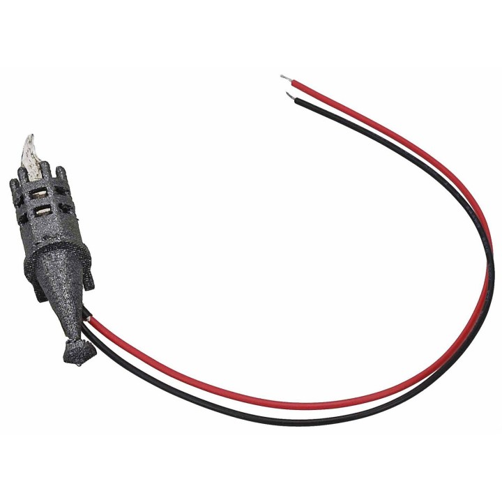 Fiaccola h 3,5 cm tremolante con led giallo 12 v.