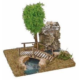 Curva DX fiume con ponte effetto profondità
