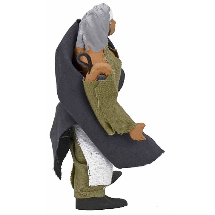 Standing woman 11-12 cm with arm up-down