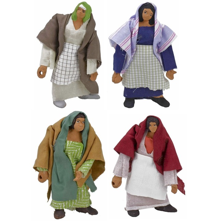 Mujer de pie articulada con mano perforada 11 cm