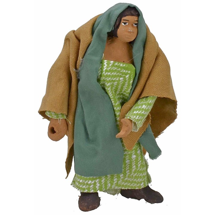 Mujer de pie articulada con mano perforada 11 cm