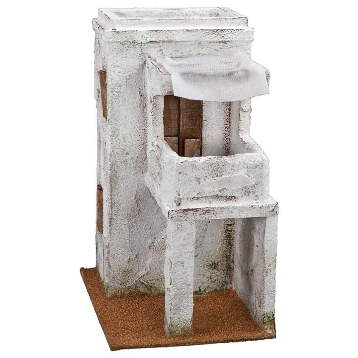 Casa árabe con balcón de 19,5x14,5x27 cm h