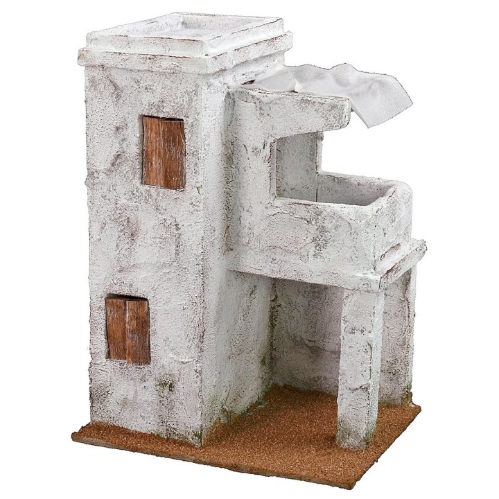 Casa araba con balcone cm 19,5x14,5x27 h
