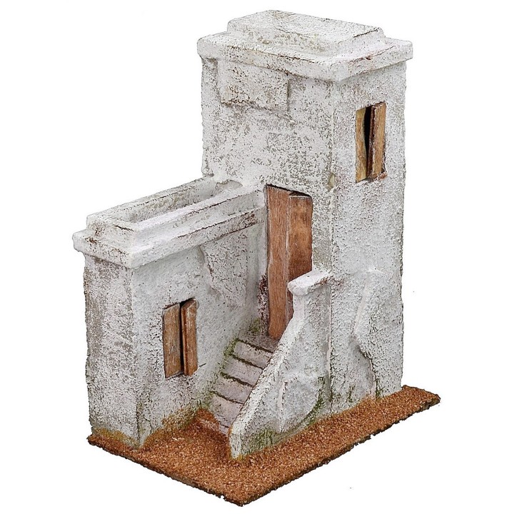 Casa araba con scalinata cm 8,5x12,5x17 h