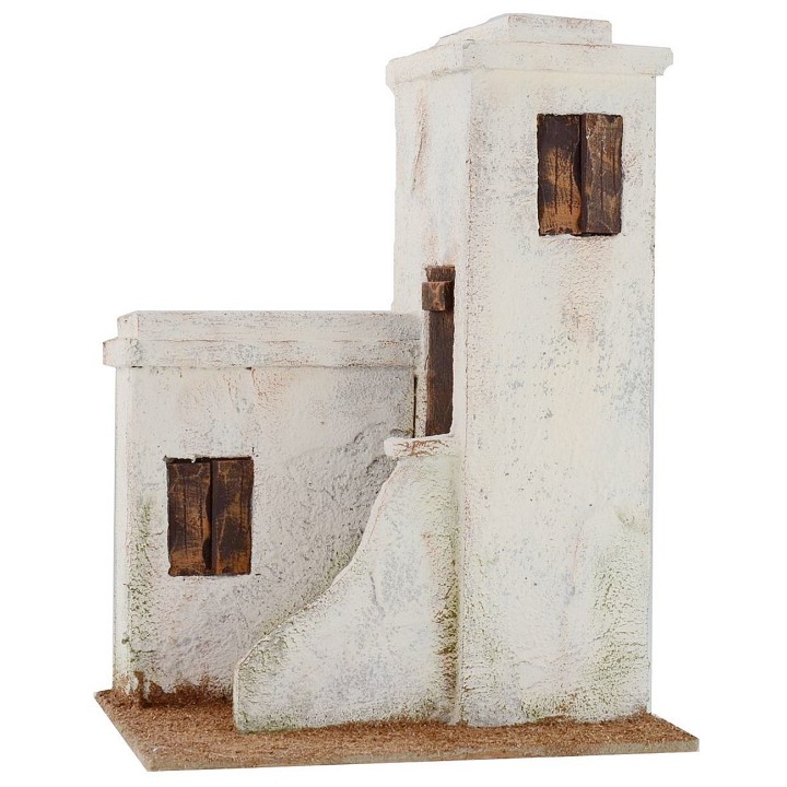 Casa araba con scalinata cm 19,5x14,5x26,5 h per statue da 8-10