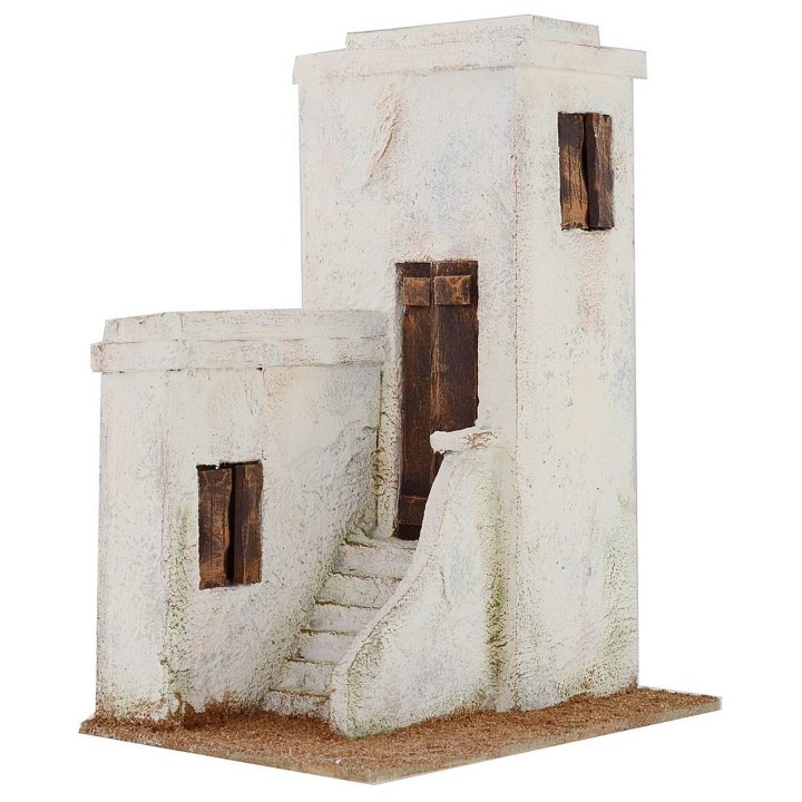 Casa araba con scalinata cm 24x17x31,5 h per statue da 12 cm