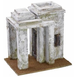 Casa árabe con porche de 19,5x14,5x19,5 cm de altura para