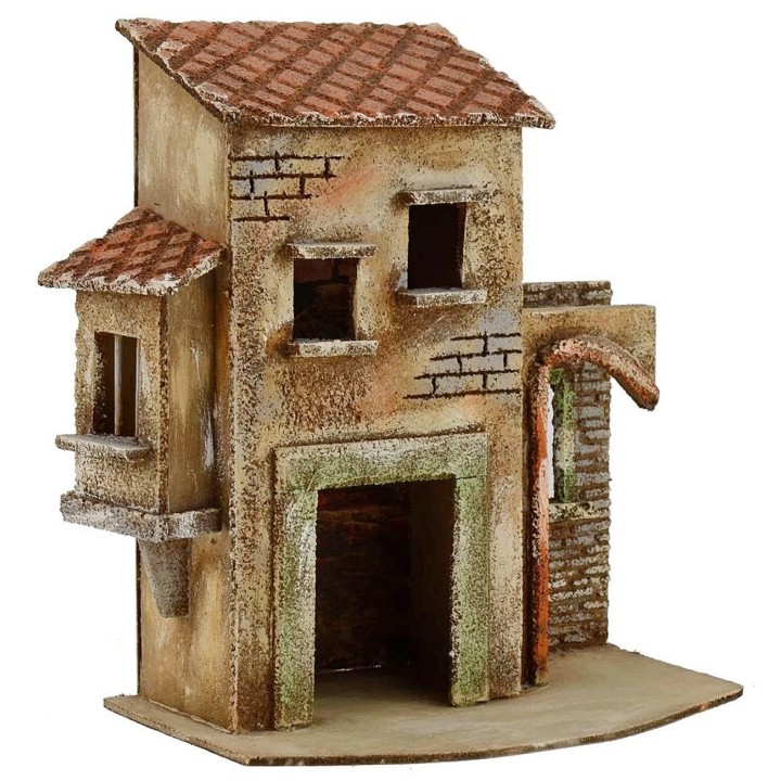 Casa con arco e terrazzo coperto 28x15x28h