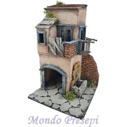 House with fountain cm 20x20x32