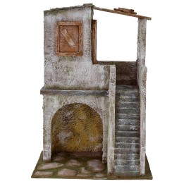 Casa con escalera y tienda de 19,5x14,5x27,5 cm de altura para