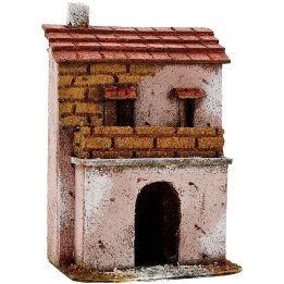 Casa con terrazza cm 12x9x18 h.
