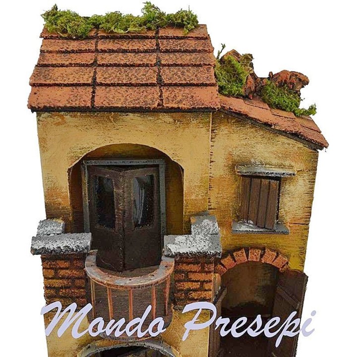Casa con terraza de 20x20x32 cm